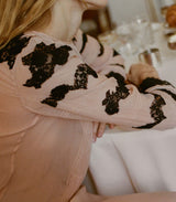 ALBERTINE ANNIVERSARY TOP -- SOFT PEACH