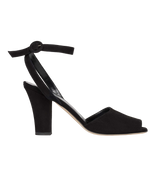 CARLA HEEL -- BLACK SUEDE