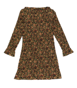 CECILLIA DRESS -- NOIR RÊVE DES JARDINS