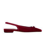 COSSIMA SLINGBACK -- RUBY VELVET