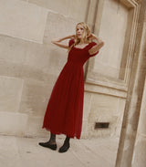 PAMELINA DRESS -- ROSSO