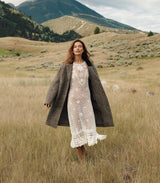 DOVER COAT -- LASCELLE HOUNDSTOOTH CHECK