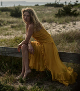EVELINA DRESS -- GOLDEN ACACIA