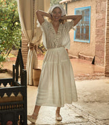 ALORA TIE FLAT -- NUDE NAPPA