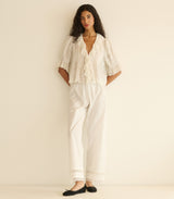 HENRI TOP -- SALT EYELET