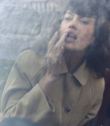 HUTTON SUEDE TRENCH -- BLONDE