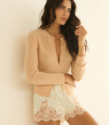 IONA SHORT -- SALT AND PEACH LACE