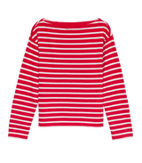 IRENE TEE -- ROUGE BRETON STRIPE