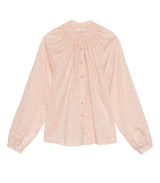JULIENNE TOP -- PEACH SORBET MARSEILLE EMBROIDERY