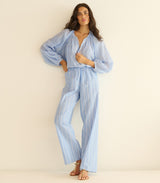 LAVONA DRAWSTRING PANT -- SALERNO STRIPE