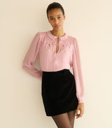 LIORA TOP -- PINK HYDRANGEA