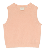 LOUDEN CASHMERE TOP -- LIGHT PEACH SORBET