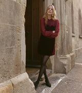 MADELYNNE DRESS -- VINO ROSSO