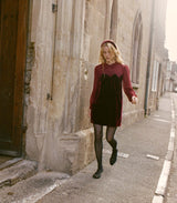MADELYNNE DRESS -- VINO ROSSO