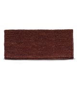 MURIEL CLUTCH -- MARRON RAFFIA