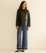 NICO LEATHER JACKET -- BLACK