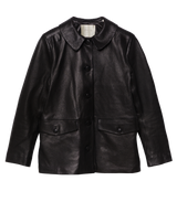 NICO LEATHER JACKET -- BLACK