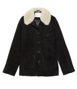 NOLAN SUEDE JACKET -- BLACK