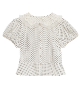 OLETA TOP -- SEA SALT DOT