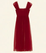 PAMELINA DRESS -- ROSSO