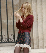 PETRA CARDIGAN -- BORDEAUX