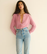 PETRA CARDIGAN -- ROSEBUD