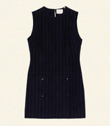 POLLY DRESS -- MARIANNE PINSTRIPE