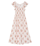 QUINETTE DRESS -- IVORY LANTANA FLORAL