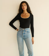 ROMY TEE -- BLACK