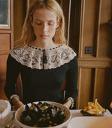 SANDRINE DRESS -- BLACK