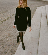 SAVINE DRESS -- BLACK