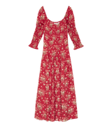 SERAPHINA DRESS -- ROSSO LANTANA FLORAL