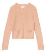 THEA CASHMERE CARDIGAN -- LIGHT PEACH SORBET