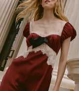 VEDA DRESS -- ELDERBERRY