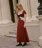 VEDA DRESS -- ELDERBERRY