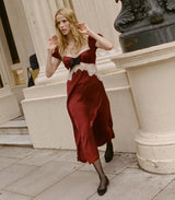 VEDA DRESS -- ELDERBERRY
